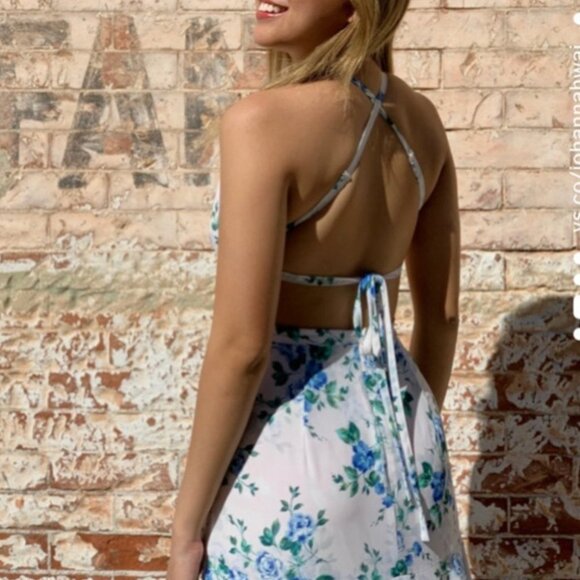 Anthropologie YUMI KIM Love Letter Floral Cut-out Maxi Dress White Size XL - Picture 7 of 15